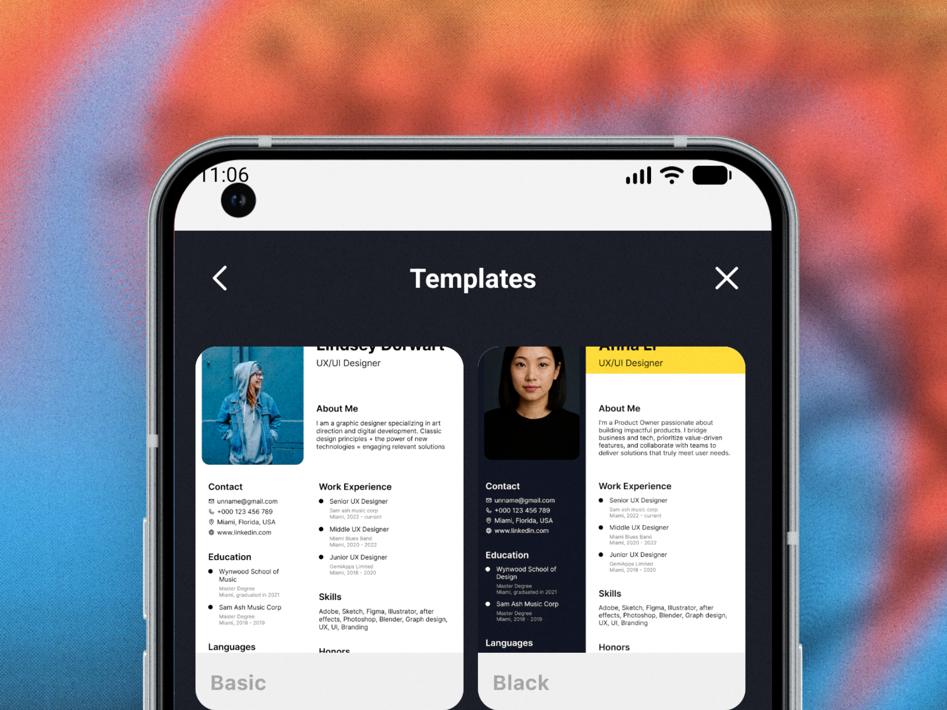Phone mockup