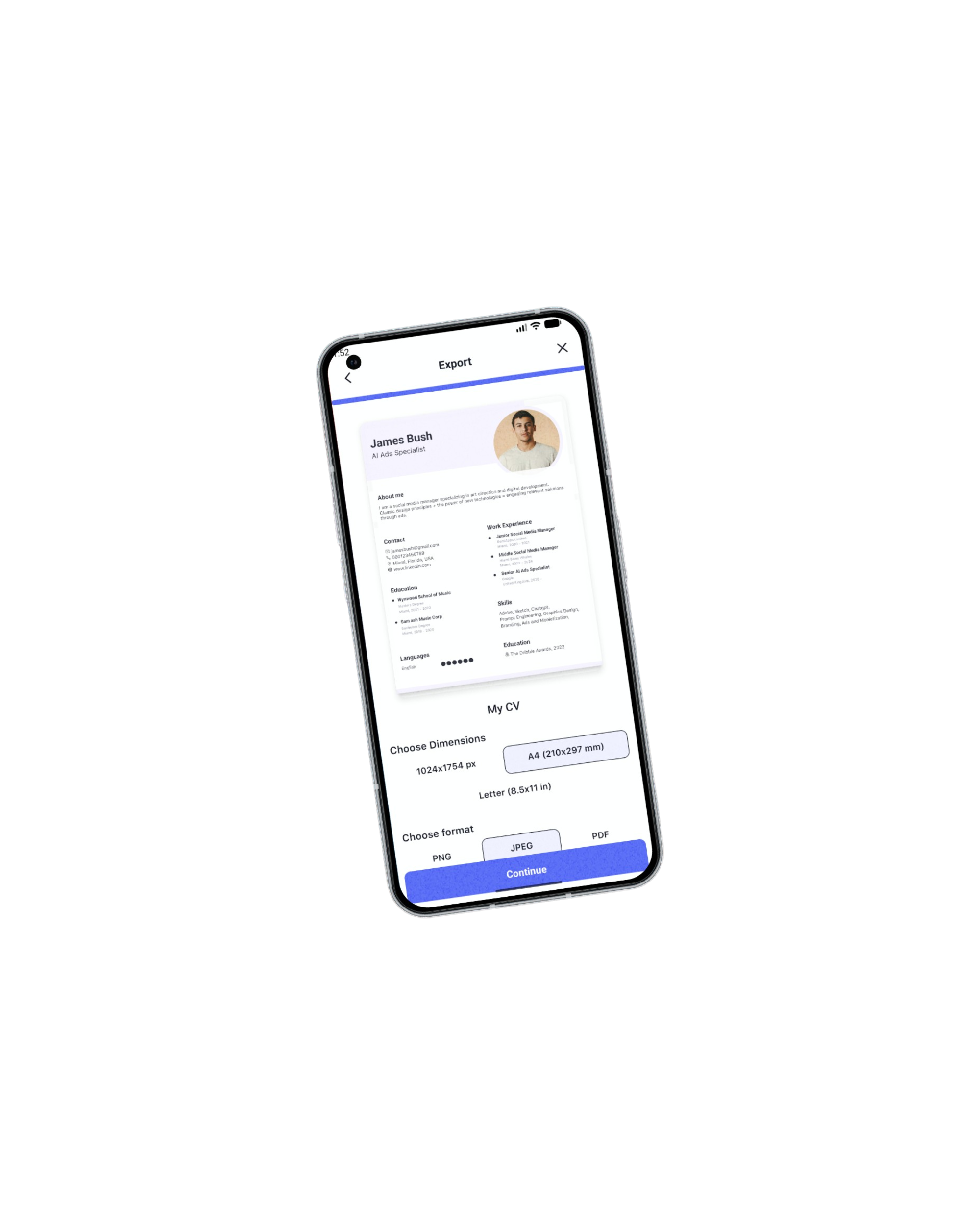 Phone mockup